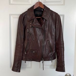 Coach Leather Moto Jacket